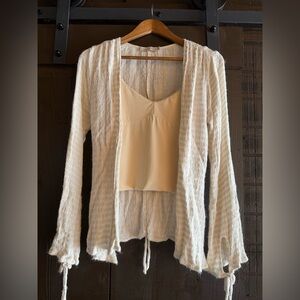 Indigo Luna Bella Cami in Meringue with Savannah Morrow tie wrap 💜